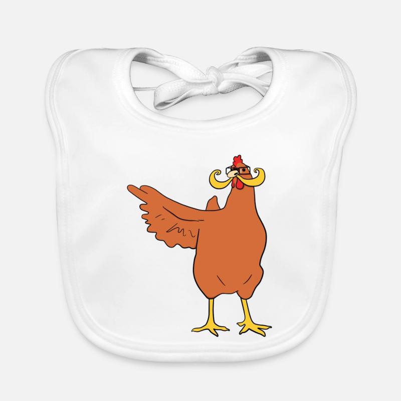 No Chicken Here Organic Baby Bibs