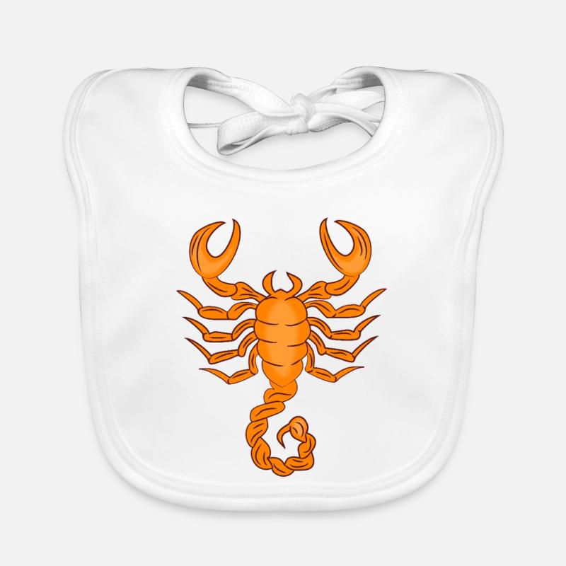 Zodiac sign Scorpio Organic Baby Bibs