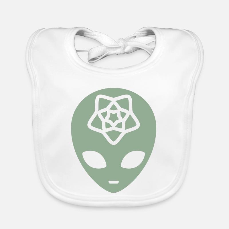 Geometric Alien Mind Bavoir bio Bébé