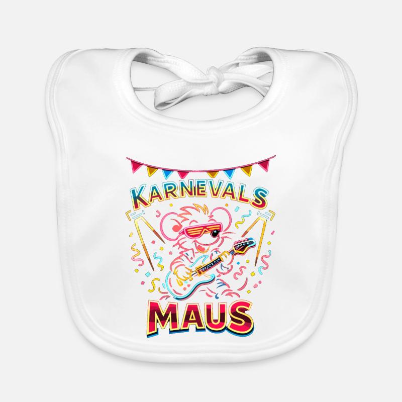 Carnival Mouse Rock Outfit for Cologne Alaaf Organic Baby Bibs
