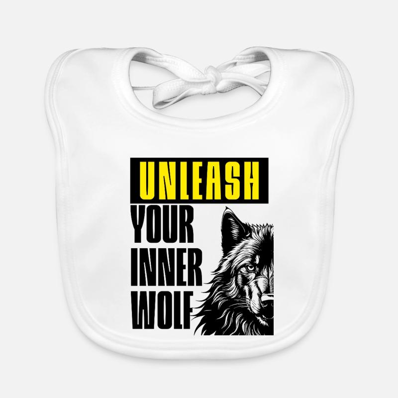 Unleash the wolf Organic Baby Bibs