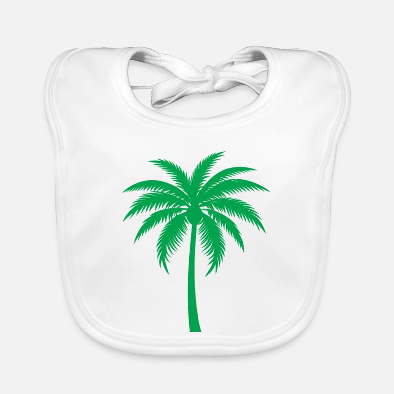 Palm tree Organic Baby Bibs