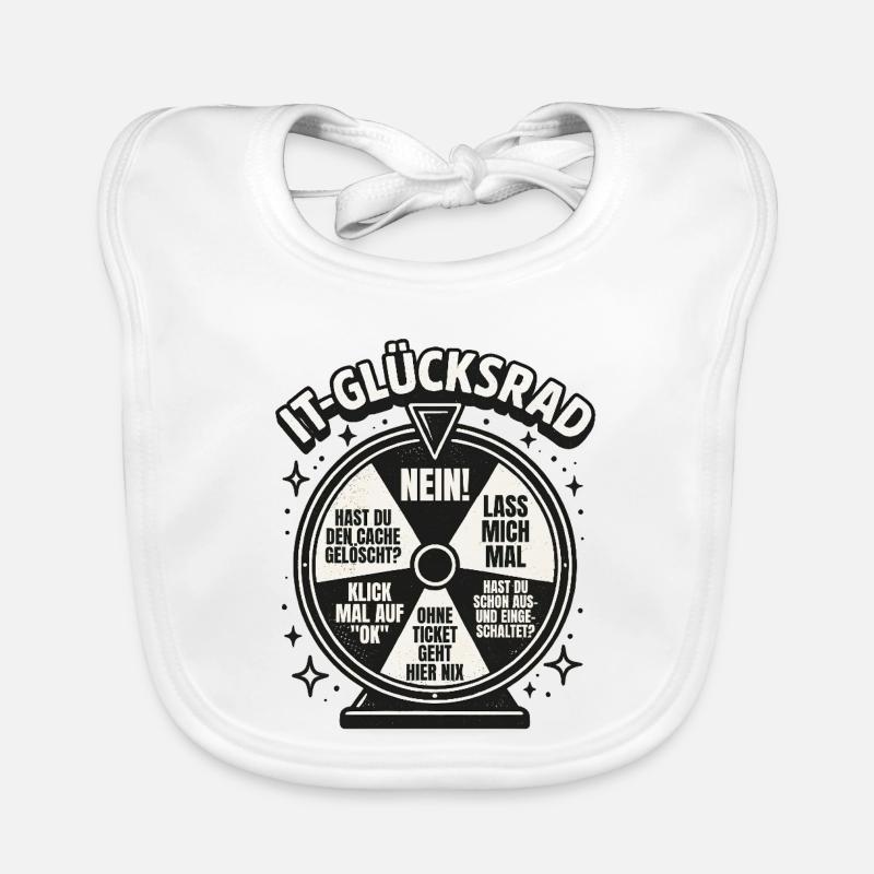 IT Support Glücksrad Service Desk IT Helpdesk Baby Bio-Lätzchen