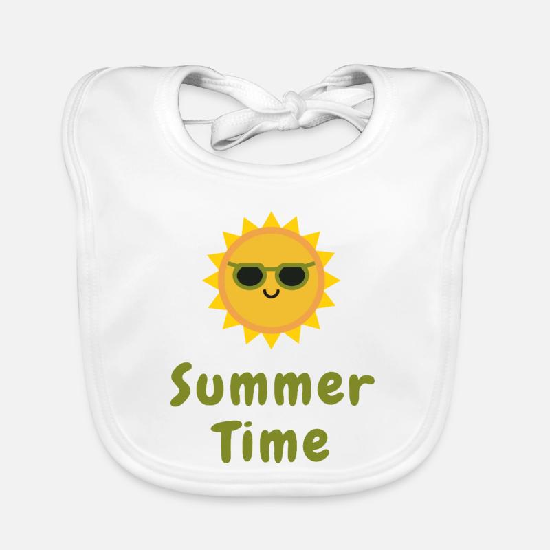 Style de vacances minimal au soleil en été Bavoir bio Bébé