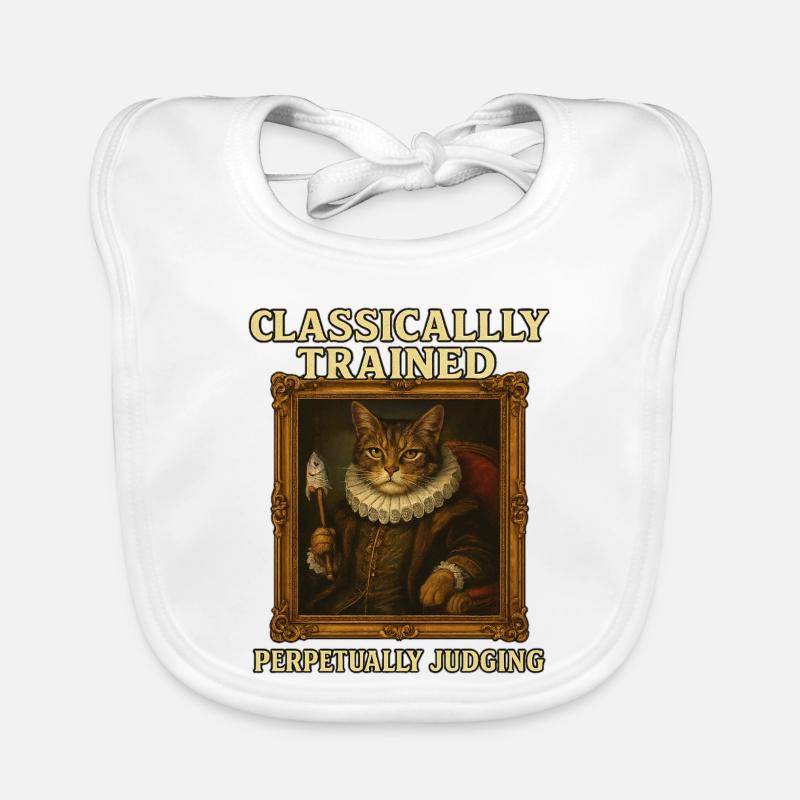 Classically Trained Perpetually Judging Renaissanc Baby Bio-Lätzchen