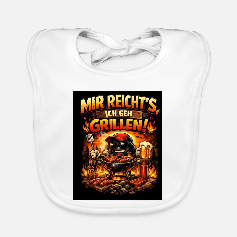 I've had enough, I'm going to have a barbecue Organic Baby Bibs