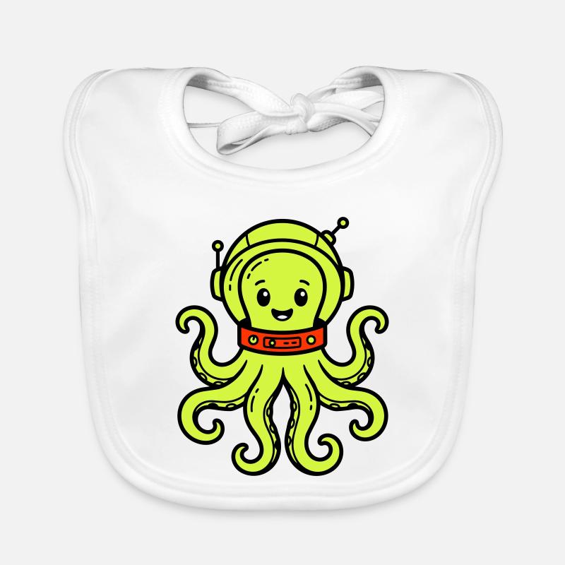 cute alien Organic Baby Bibs