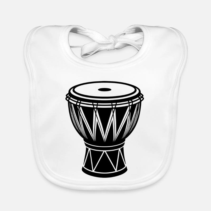 African conga drum Organic Baby Bibs