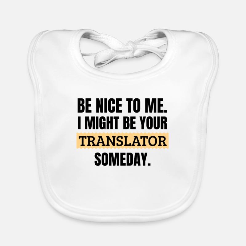 Gift interpreter | Translator translation Organic Baby Bibs