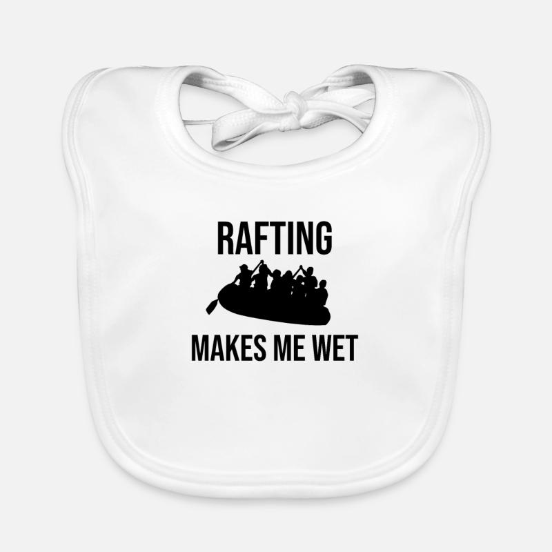 Rafting Gift | Rafter Whitewater Rafting Organic Baby Bibs