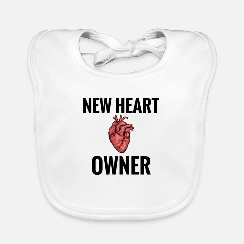 Herztransplantation Geschenk Transplantation Herz Baby Bio-Lätzchen