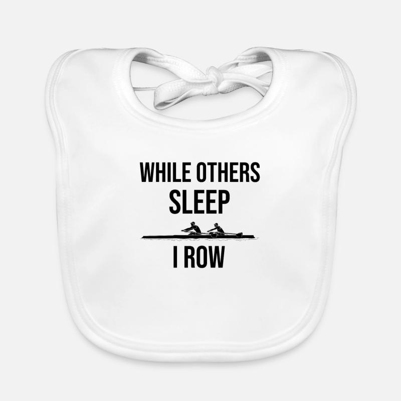 Rudergeschenke | Ruderer Rudermannschaft Ruderboot Baby Bio-Lätzchen