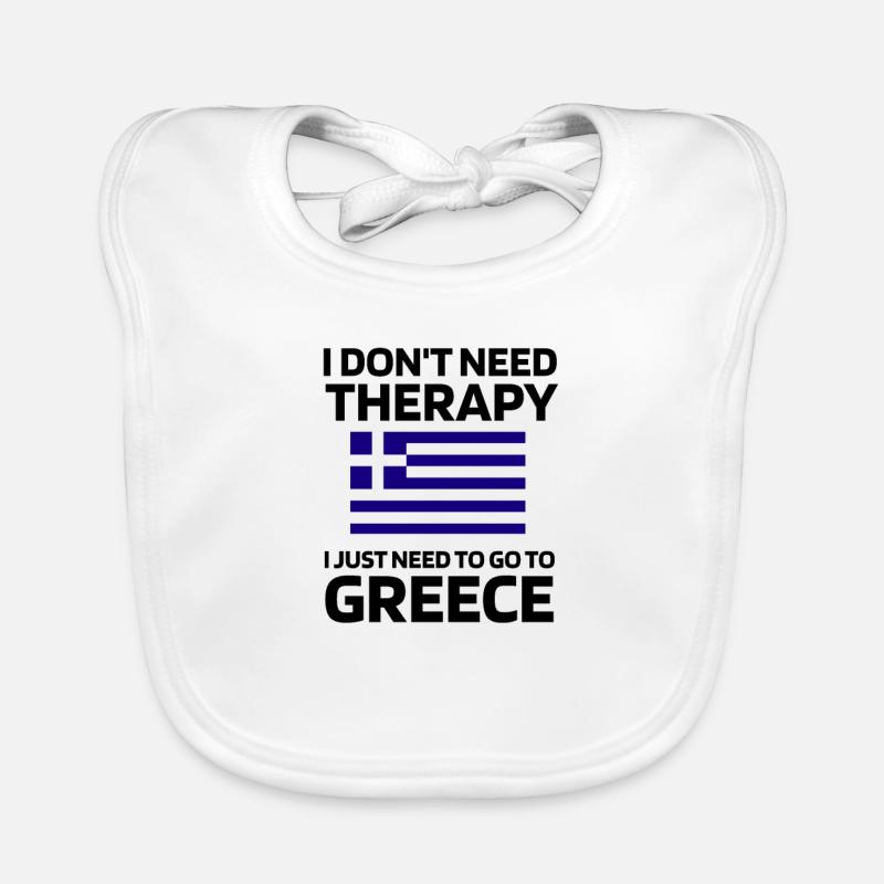 Grèce Cadeaux Hellas Racines grecques Bavoir bio Bébé