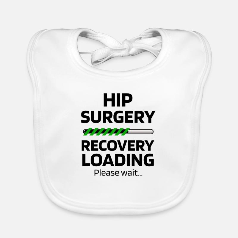 Hip Surgery Recovery Gift Artificial Hip Organic Baby Bibs