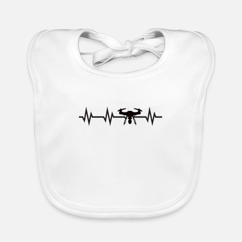 Drone pilot gift drone lover FPV drone Organic Baby Bibs
