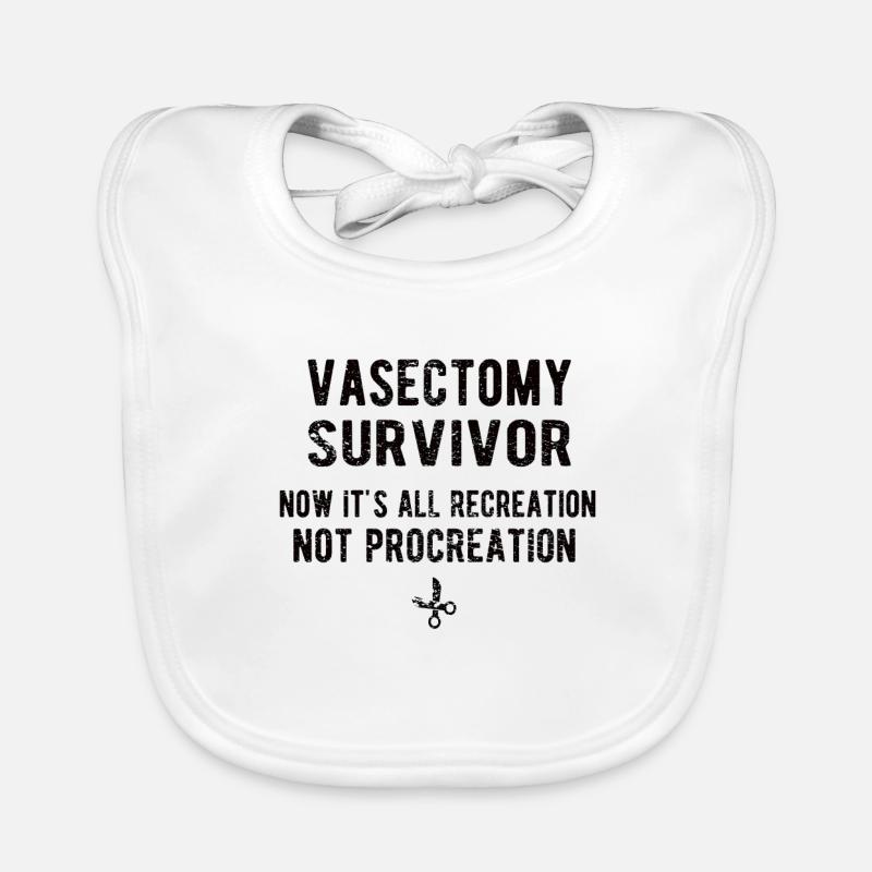 Vasectomie convalescence stérilisation Vasoresection Bavoir bio Bébé