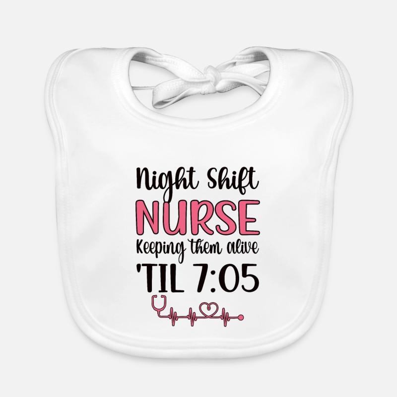 Infirmière de nuit Bavoir bio Bébé