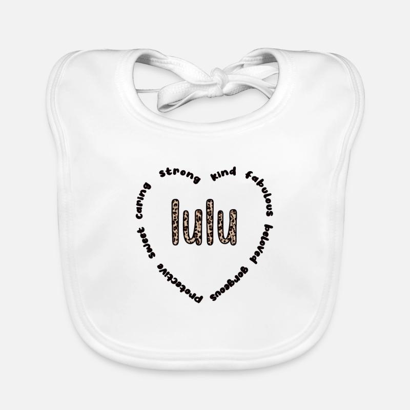 Lulu Oma Muttertag Geschenk Lulu Großmutter Süß Baby Bio-Lätzchen