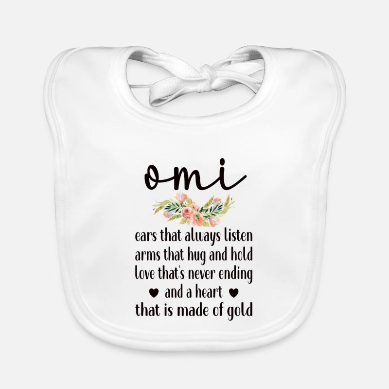 Beste Omi Oma Muttertag Geschenk Omi Großmutter Baby Bio-Lätzchen