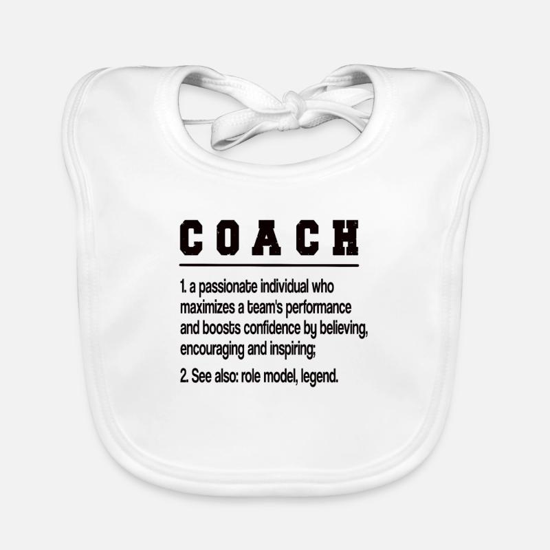 Bester Trainer Coach Geschenk Training Sportcoach - Baby Bio-Lätzchen - Weiß