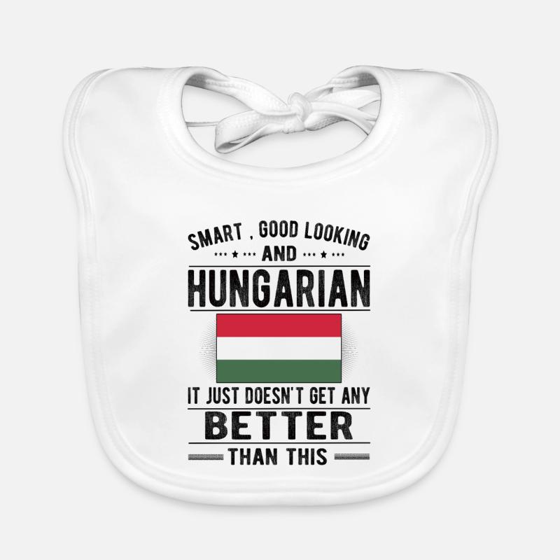 Stolzer Ungar Ungarn Flagge Ungarische Herkunft Baby Bio-Lätzchen