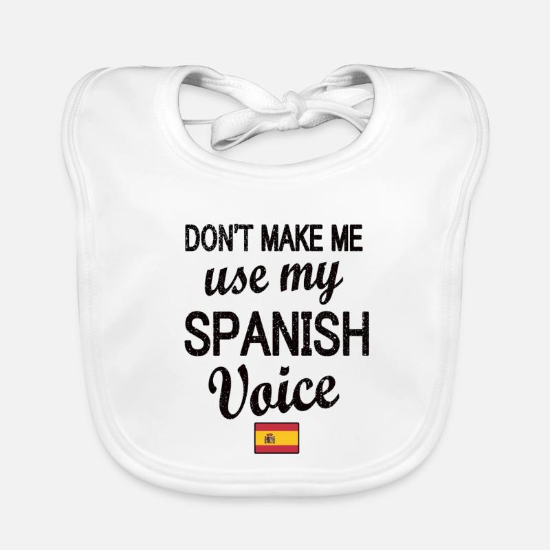 Fier Espagnol Espagne Drapeau Racines Espagnoles Bavoir bio Bébé