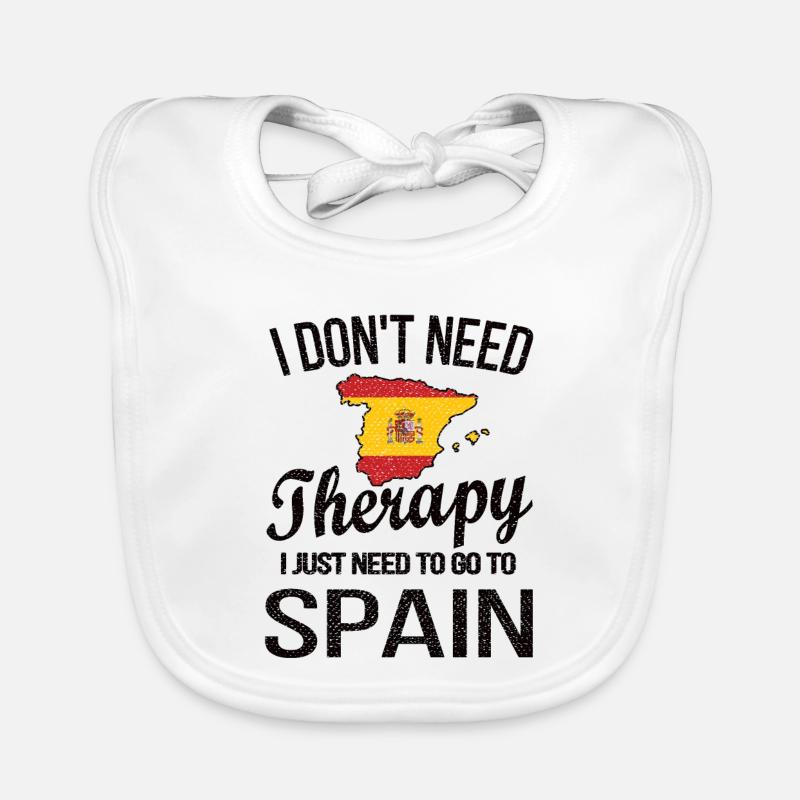 Fier espagnol Espagne Origine Drapeau espagnol Bavoir bio Bébé