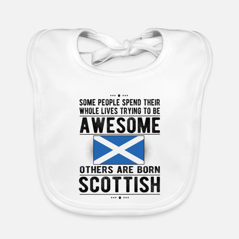 Fier Ecossais Ecosse d’origine écossaise Bavoir bio Bébé