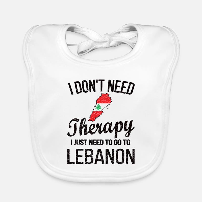 Fier liban liban libanais drapeau libanais Bavoir bio Bébé