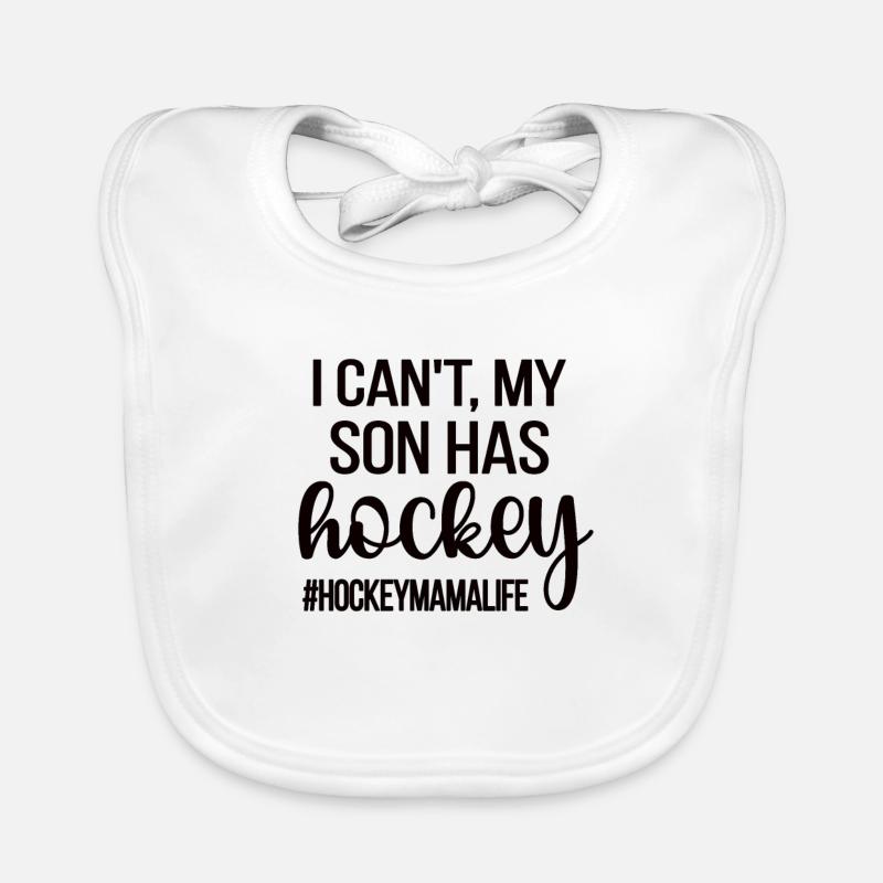 Stolze Eishockey Mama Von Eishockeyspieler Mutter Baby Bio-Lätzchen