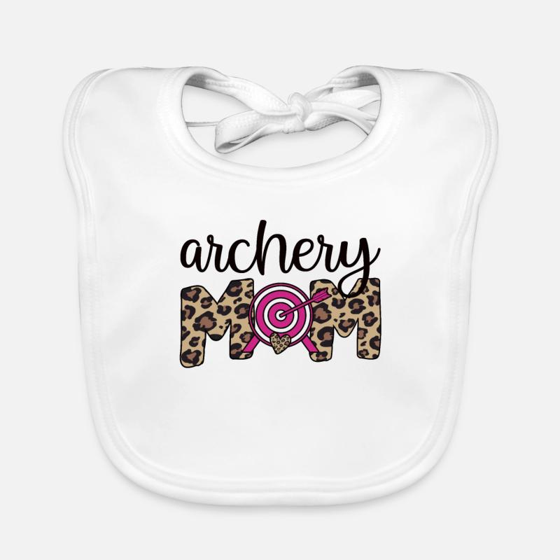 Stolze Bogenschießen-Mama Von Bogenschützen Mutter Baby Bio-Lätzchen