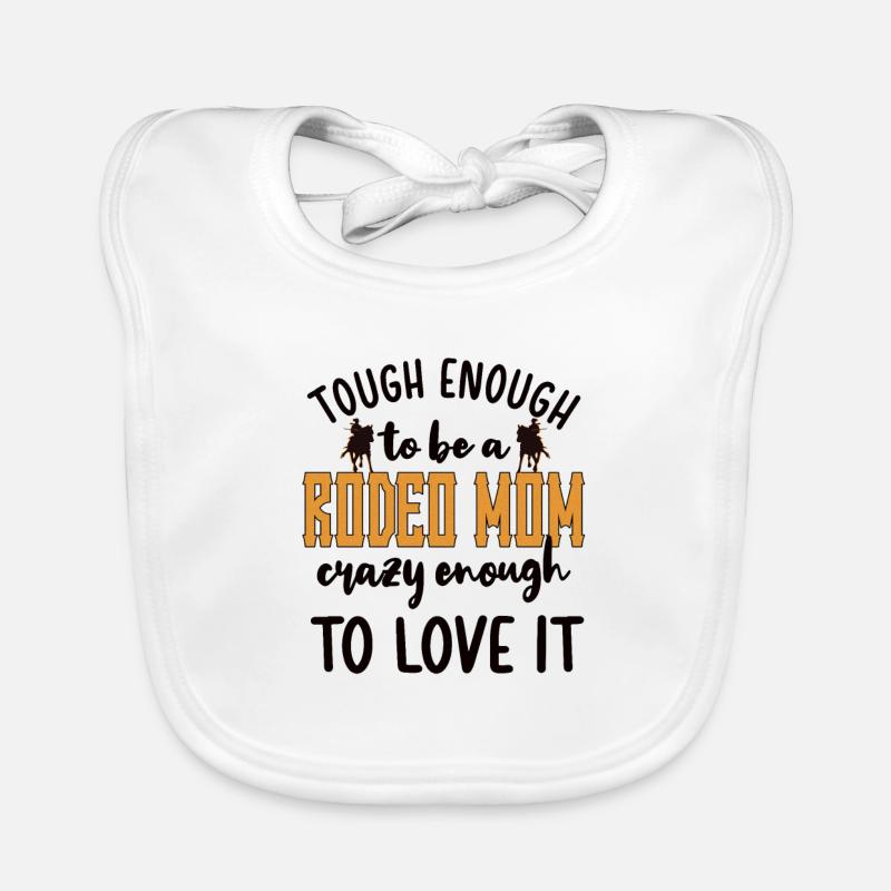 Rodeo Mama Beste Rodeo-Reiter Mutter Geschenk Baby Bio-Lätzchen