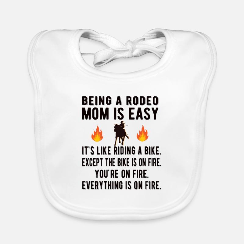 Beste Rodeo Mama Rodeo-Reiter Mutter Geschenk Baby Bio-Lätzchen