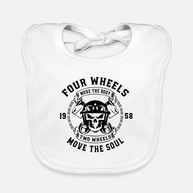 Two Wheels Move The Soul Organic Baby Bibs