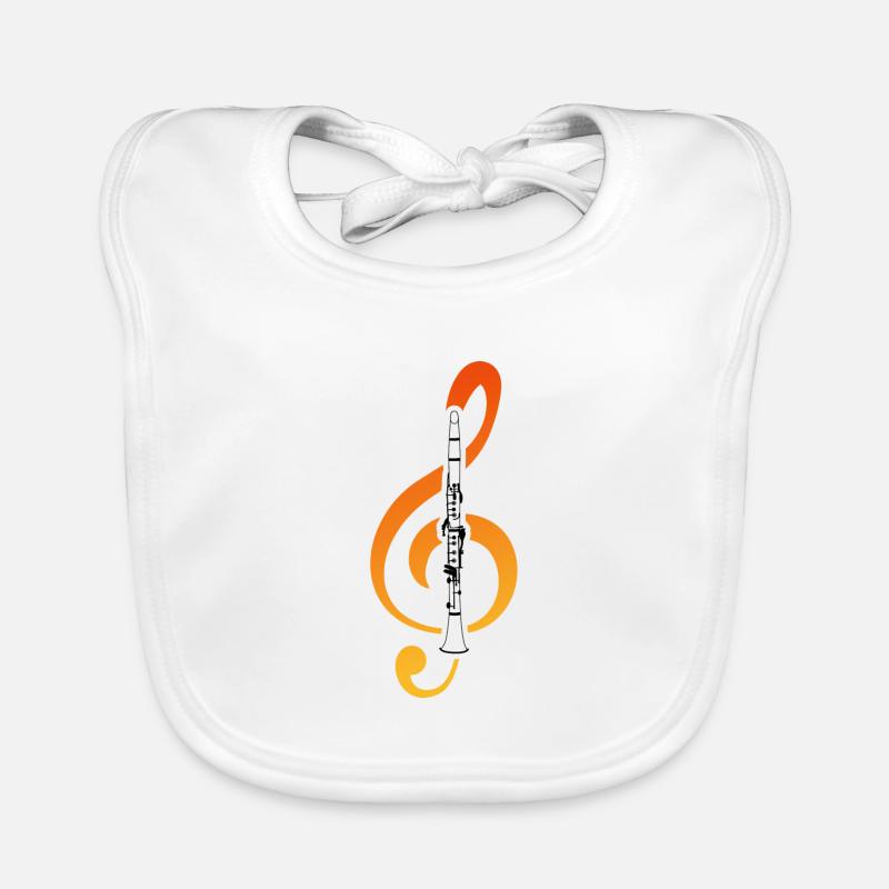 Klarinette Baby Bio-Lätzchen