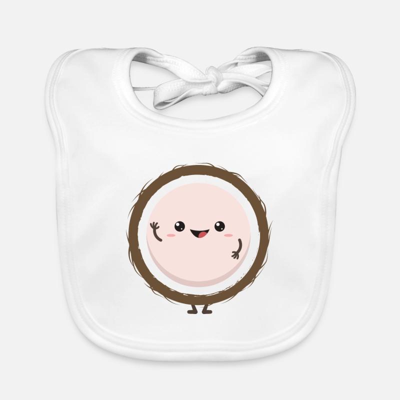 Coconut gift coconut vacation caribbean summer Organic Baby Bibs