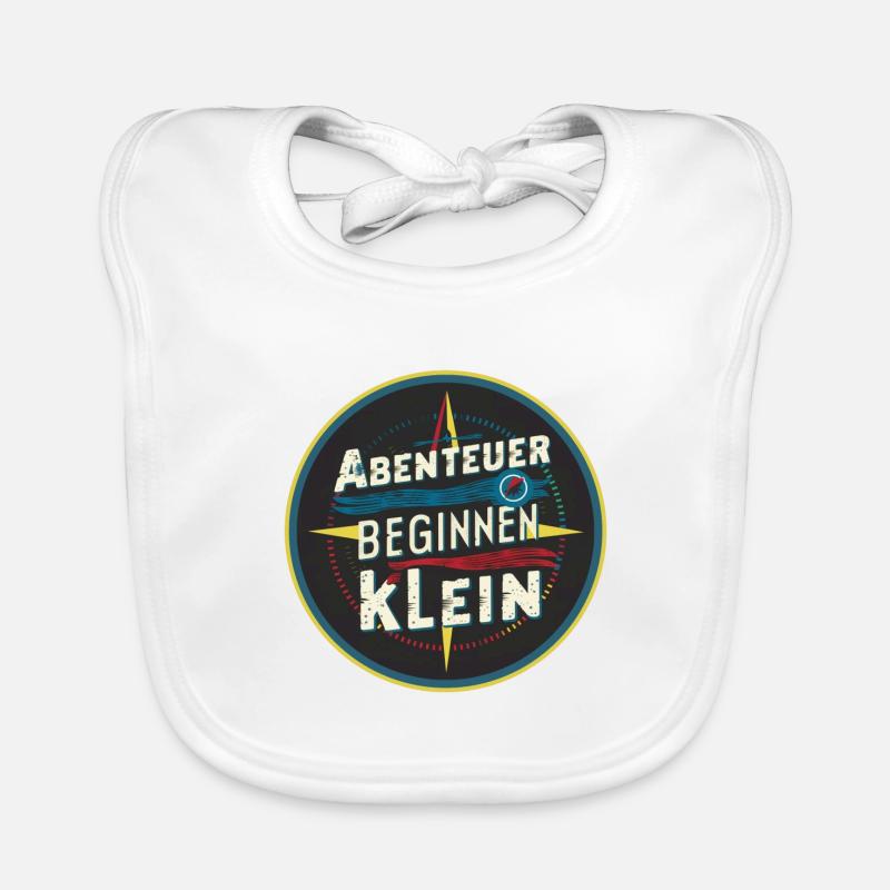 Adventures start small Organic Baby Bibs