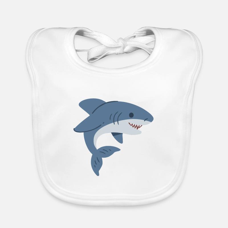 requin mignon Bavoir bio Bébé