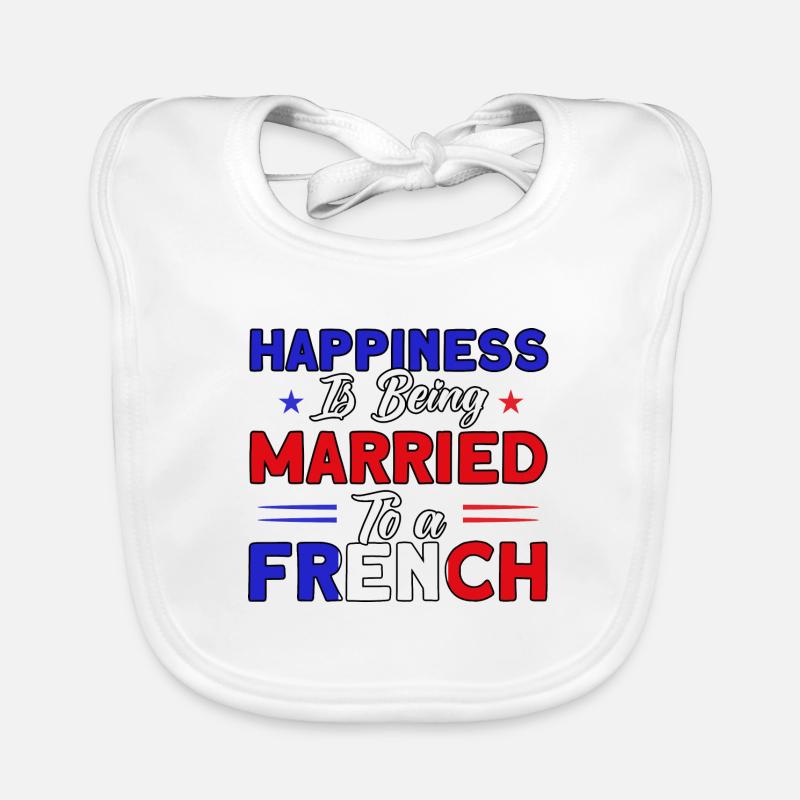 French Flag French Roots Gift Organic Baby Bibs