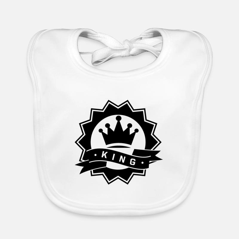 KING (King & Queen) Organic Baby Bibs