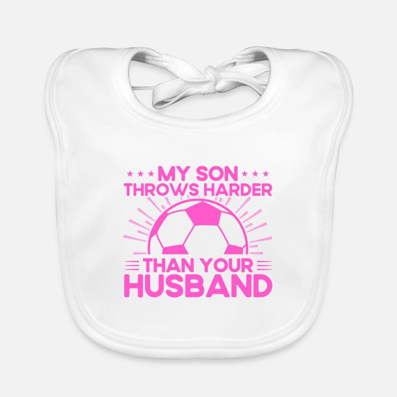 Sohn Sportfan Mutter Geschenk Baby Bio-Lätzchen