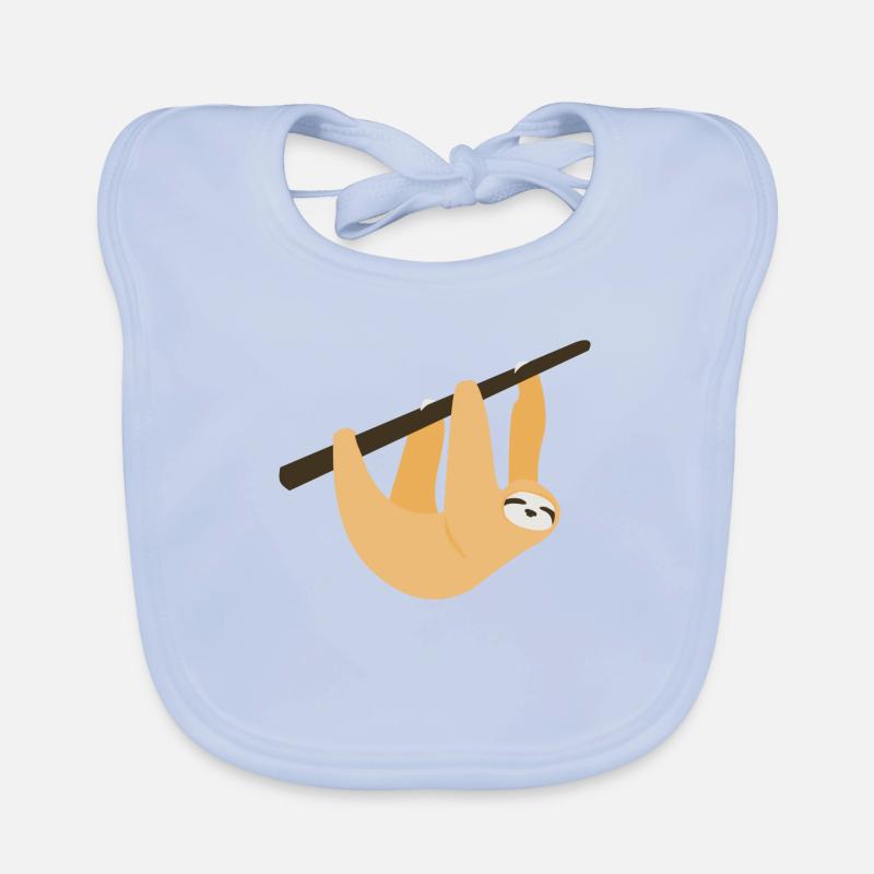 Faultier Baby Bio-Lätzchen