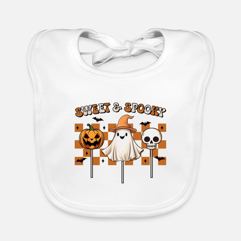 Halloween doux et effrayant Bavoir bio Bébé