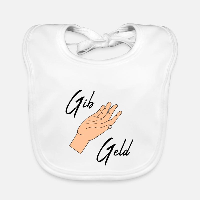 Gib Geld Baby Bio-Lätzchen