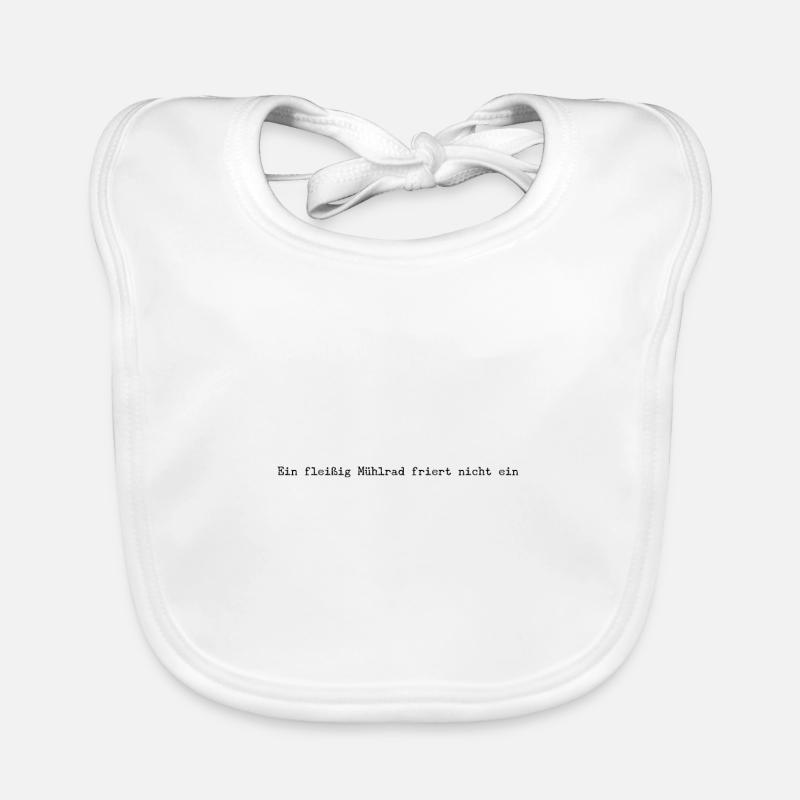 A diligent mill wheel does not freeze Organic Baby Bibs