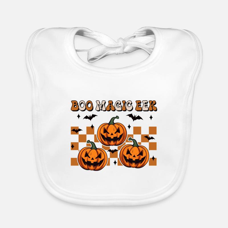 Halloween Boo Magic Eek Baby Bio-Lätzchen