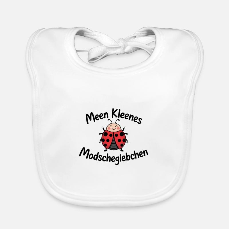 Meen kleenes Modschegiebchen – Dicton saxon Bavoir bio Bébé