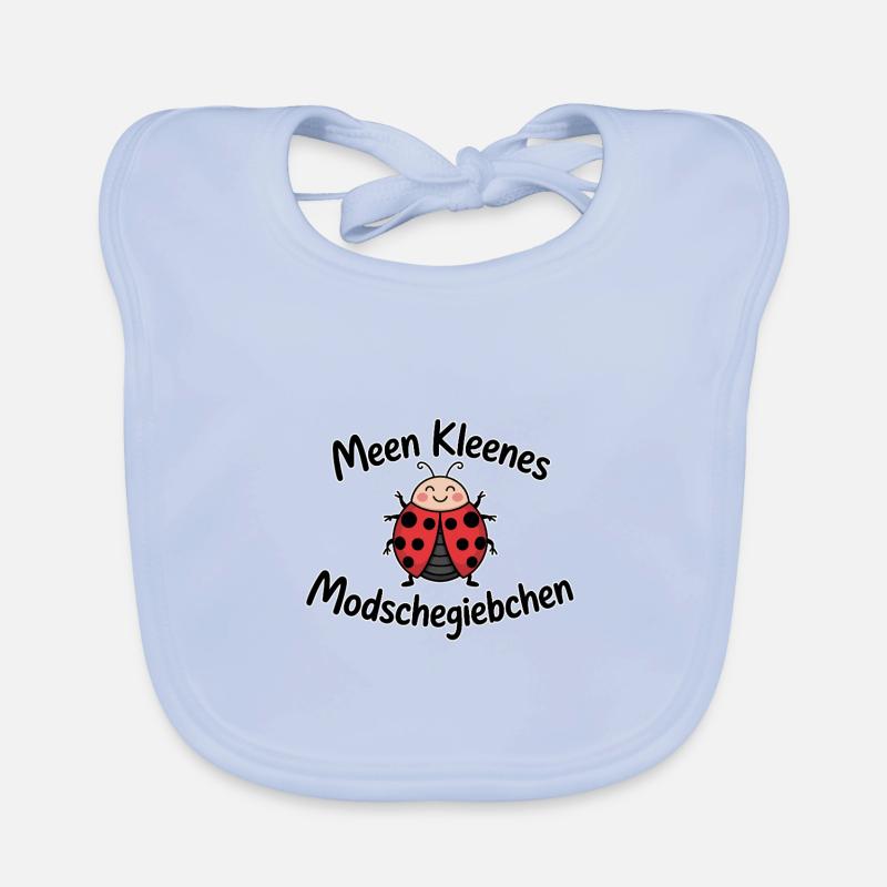 Meen kleenes Modschegiebchen – Sächsischer Spruch Baby Bio-Lätzchen