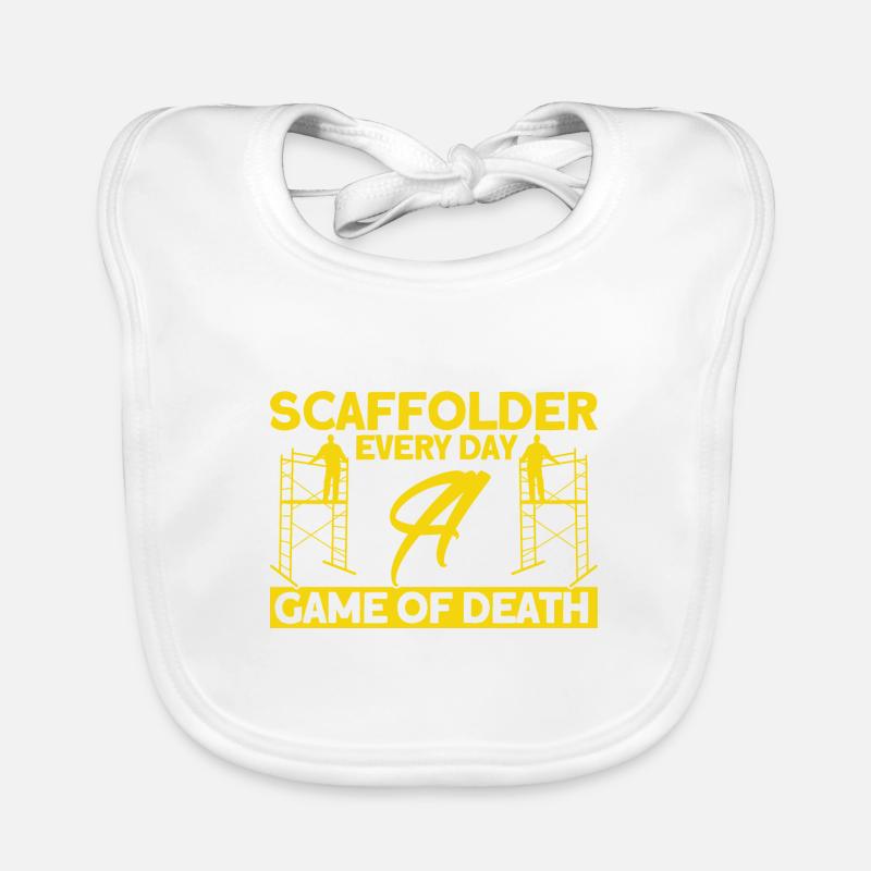 Scaffolding Scaffolding Scaffolding Scaffolding Builder Gift Organic Baby Bibs