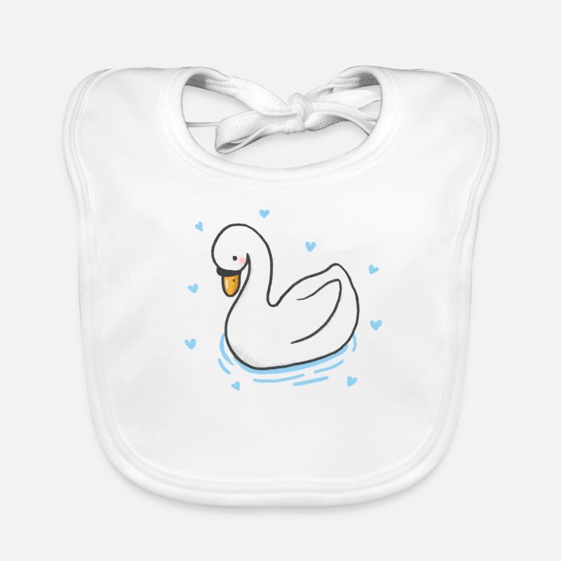 swan Organic Baby Bibs